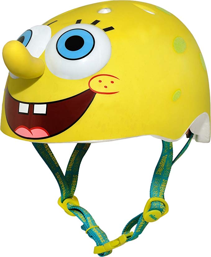 Raskullz Nickelodeon SpongeBob SquarePants Helmet, Yellow, Ages 5+