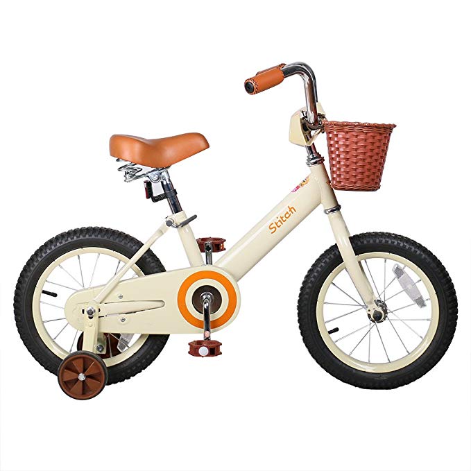 Joystar 14 Inch Classic Kids Bike, Unisex Kids Bike with Front Basket , Coaster Brakes (85% assembled)