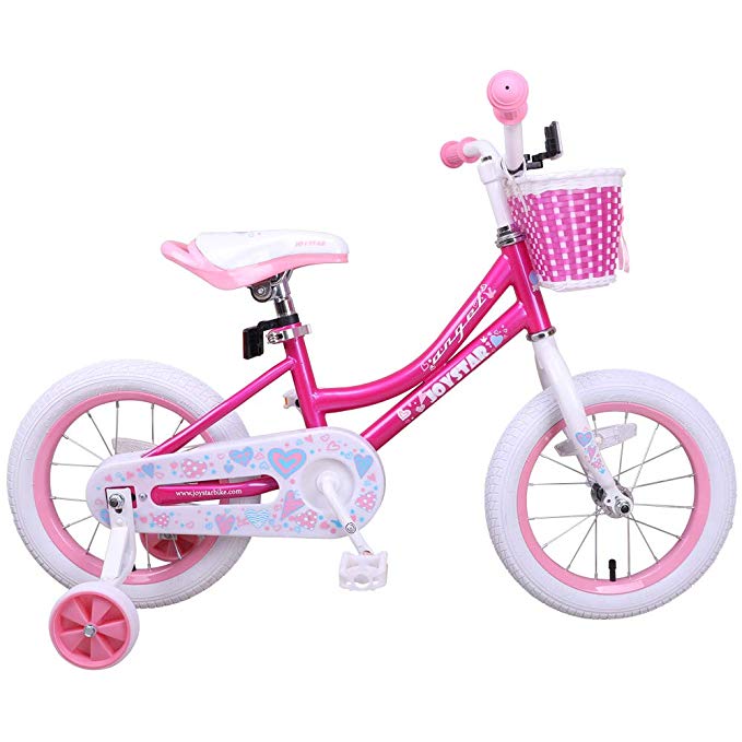 JOYSTAR Girls Bike with Training Wheels for 14