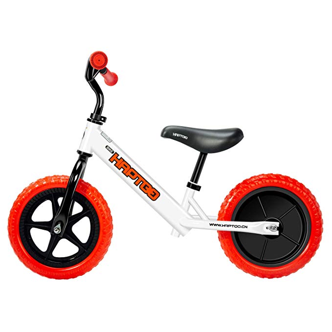 HAPTOO Balance Bike, No Pedal Kid Glide Bike 7 & 12 inch [Ages 1.5-6 Year] Adjustable Handlebars and Seat Lightweight Walking Training Bicycle for Girl Boy Toddler [Vary Style Option]