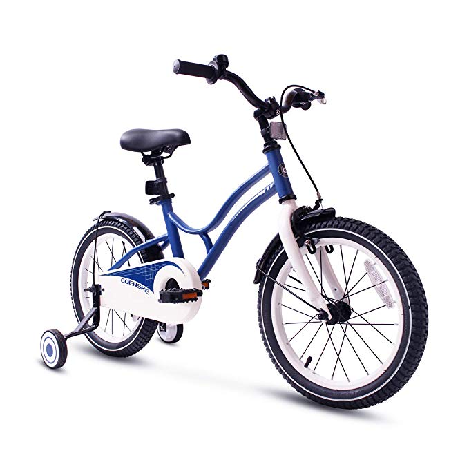 COEWSKE Kid's Bike Steel Frame Children Bicycle 14-16 Inch with Training Wheel