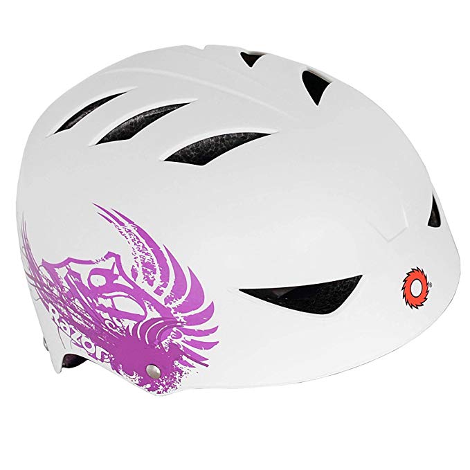 Razor 2 Cool Youth Helmet, White and Pink