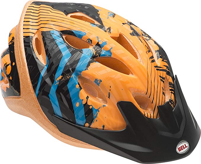 Bell Child Orange Zig-Zag Dragster Helmet