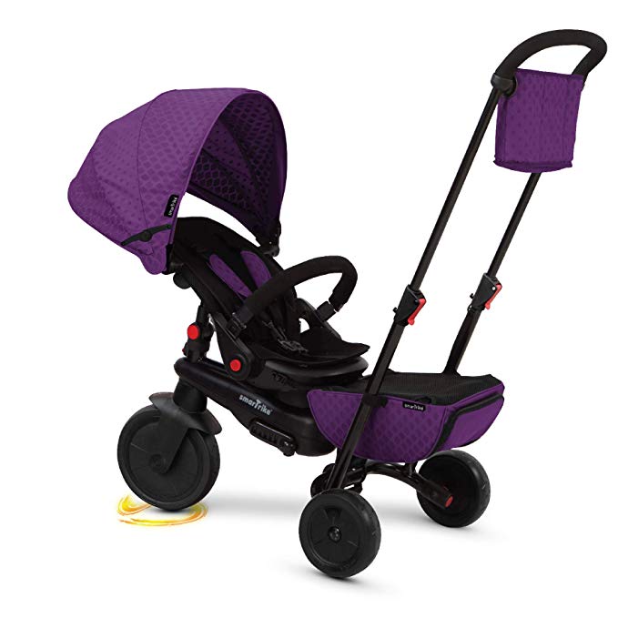 smarTrike 5500100 Smartfold 700 Folding Baby Tricycle, Purple