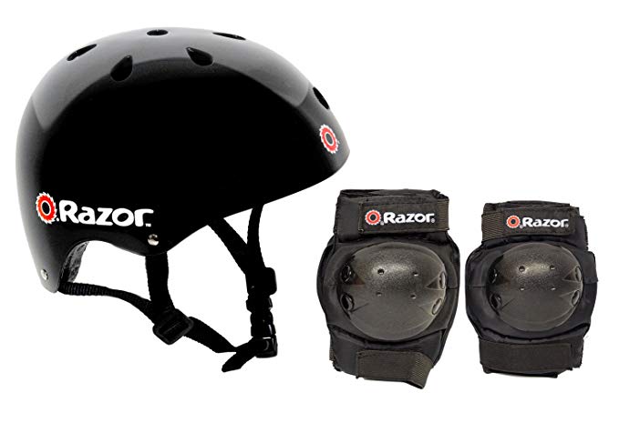 Razor Skater Multi-Sport Helmet and Pad Combo Set