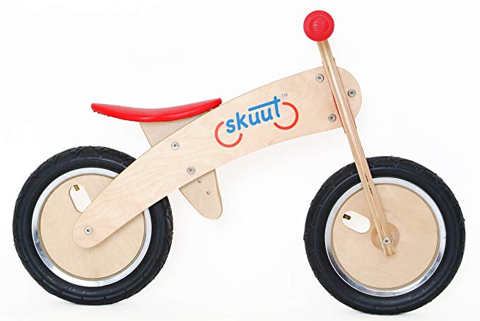 Diggin Active Skuut Wooden Balance Bike (Red)