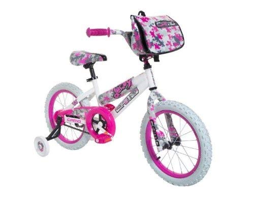 Dynacraft 8054-65TJ Decoy Girls Camo Bike, 16-Inch, White/Pink/Black