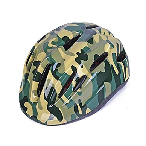 Afuraes Kids Bike Helmet Road Mountain Bike Helmet Children Multi-Sport Helmet for Boys/Girls Camouflage Pattern Shiny