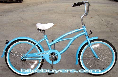 Micargi Jetta Girl's Baby Blue Cruiser Bike Bicycle, 20