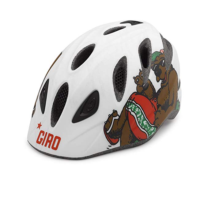 Giro Youth Rascal, Matte White CA Bear - S/M