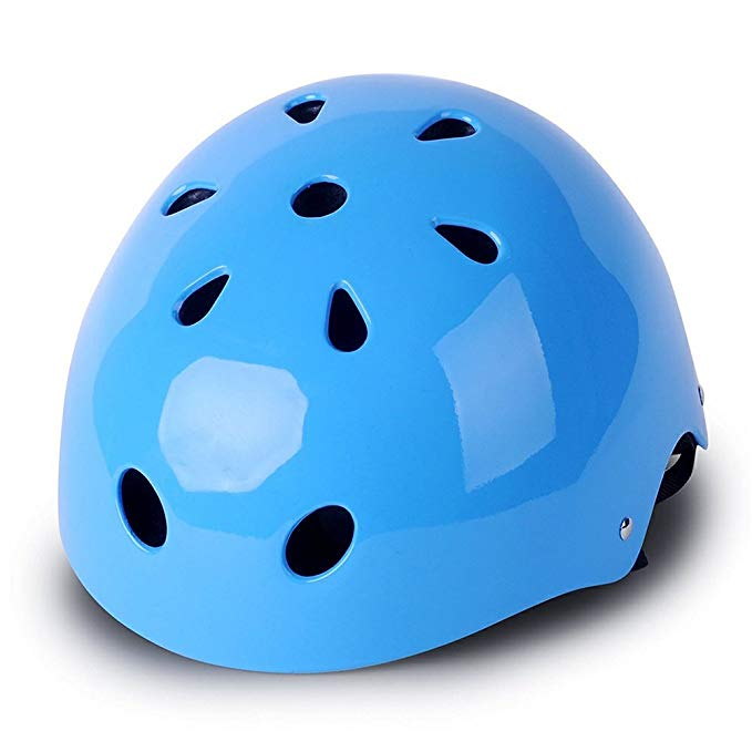 Zjoygoo 2018 Bicycle Cycling Street Kids Safety Blue Bike Helmets Protective Gear for Toddler Child Children,Outdoor Sports Satety Firm Kids Helmet for Boys Girls Student Pupil Age 3-5 5-8