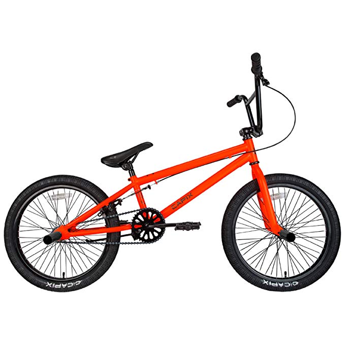 Capix Boy's BMX Bike, 20 Inch Wheel, Freestyle, Bright Orange