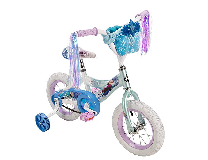 12'' Disney Frozen Girls' Bike by Huffy, Ice Blue