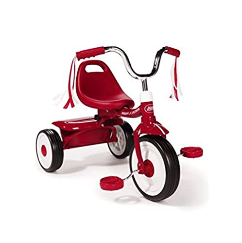 Radio Flyer Ready-To-Ride Folding Tricycle, Red / Controlled turning radius