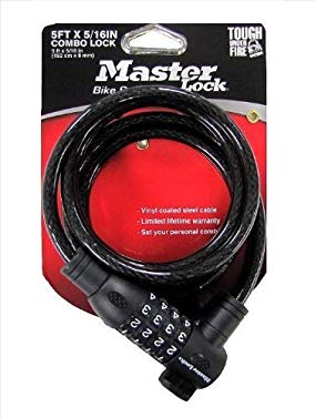 Master Lock Combo Cable Bicycle Lock (8mm x 5-foot)