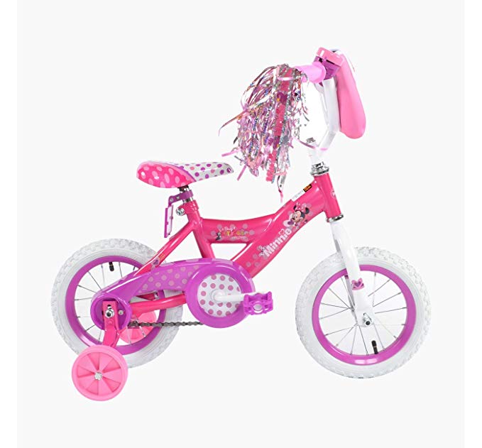 New Disney Minnie Mouse 12 Inch Kid Children Bike with Training Wheels