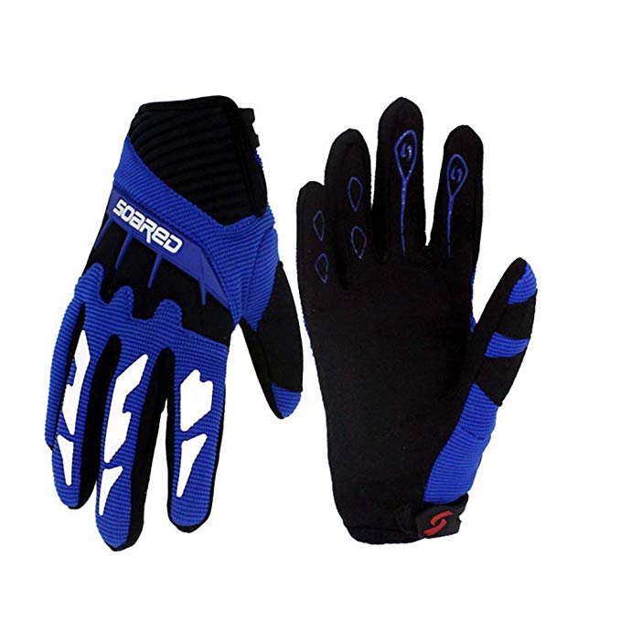 Gtopart 50g Kids Full Long Finger Cycling Gloves,Skateboard Gloves, Roller Skating Gloves