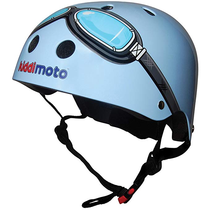 Kiddimoto Kids Helmet - Blue Goggle Small