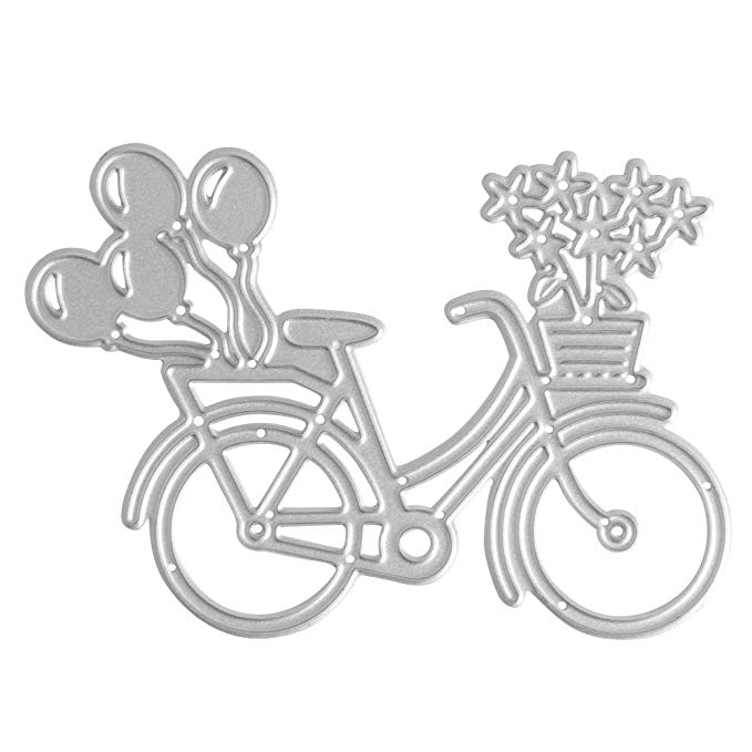 Bike Cutting Dies Craft Scrapbook Metal Album Stencil Paper Card Bicycle DIY