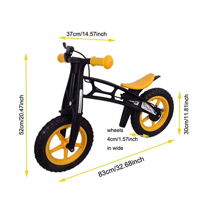 MammyGol Training Balance Bike Kids Sport Bicycle No Pedal Toddler Walking Buddy Excellent Present for Ages 2-5 Years