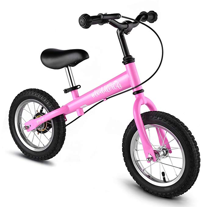 BIKFUN Balance Bike for Kids, No Pedal Traning Children Cycles with Adjustable Handlebar and Seat, Toddler Walking Bicycle