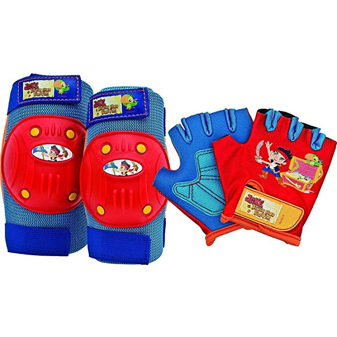 Bell Jake Protective Gear Pad Set, Blue/Red