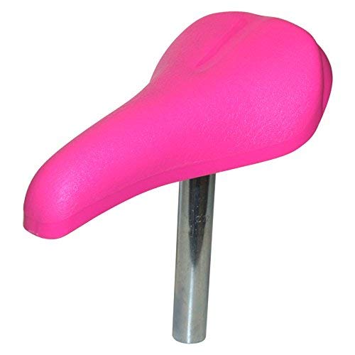 cyclingcolors KIDS BIKE SADDLE PINK WITH SEATPOST DIAMETER 22MM COMFORT DESIGN SOFT TOUCH BMX 10