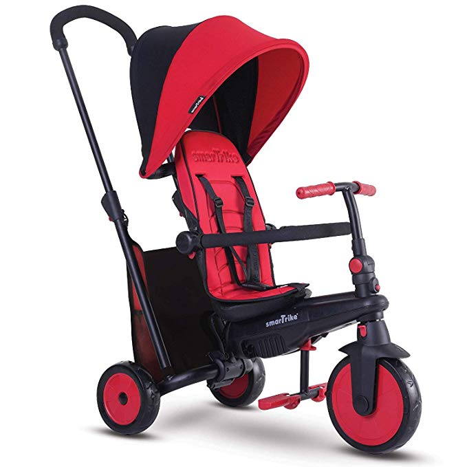 smarTrike smarTfold 300 Folding Baby Tricycle, Red