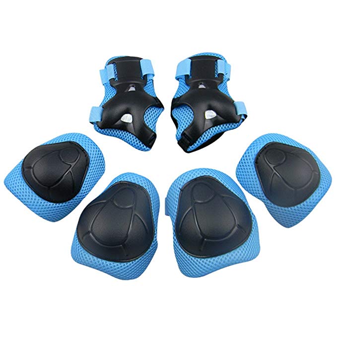 Panegy Kids Youth Protective Gear Safety Pad Safeguard Knee Elbow Wrist Roller BMX Bike Skateboard Hoverboard Protector 6pcs