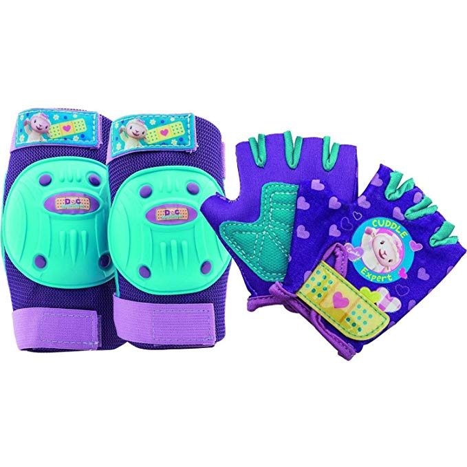 Bell Doc McStuffins Protective Gear Pad Set, Purple/Teal