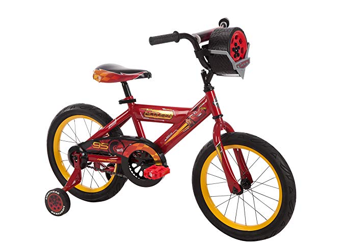 Huffy Disney Cars Boys Bike with Lights & Sounds Toy, Training Wheels