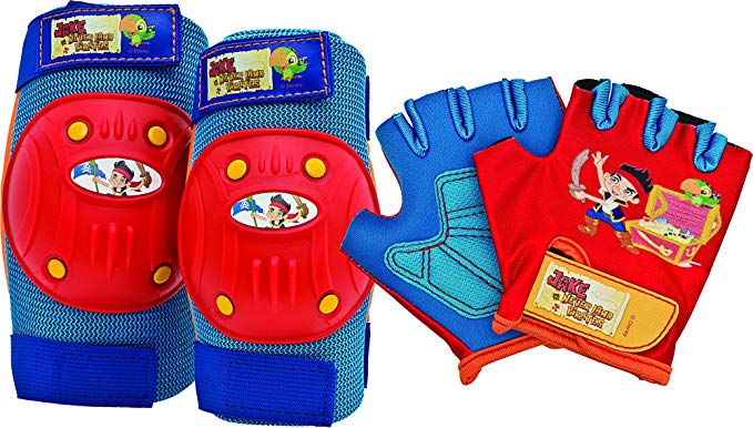 Bell Jake and The Never Land Pirates Protective Gear with Elbow Pads/Knee Pads and Gloves