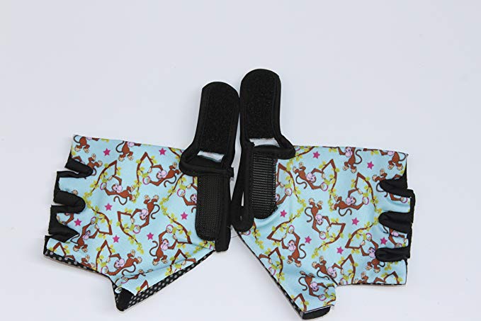 Monkey Bars Gloves (Kids 7 and 8 Years Old with Grip Control/Bike Cycling Gloves …