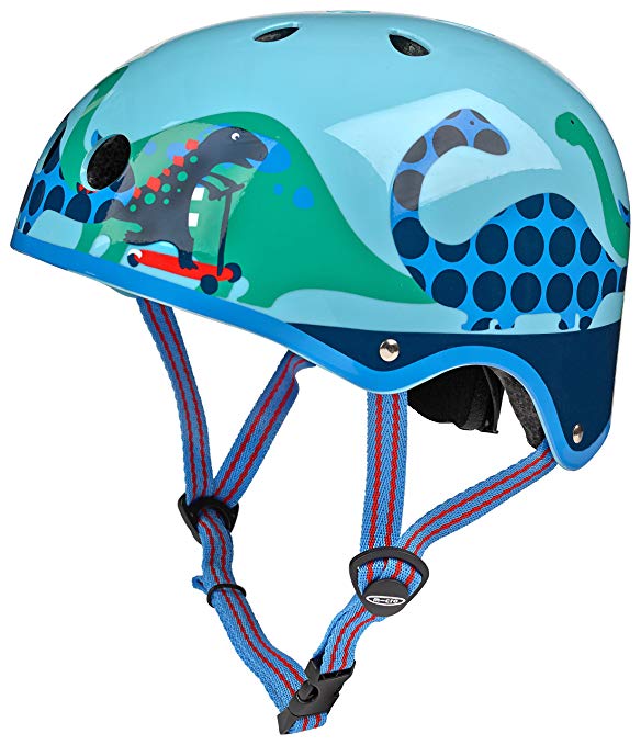 Micro Blue Scootersauras Helmet - Small (48-53cm)