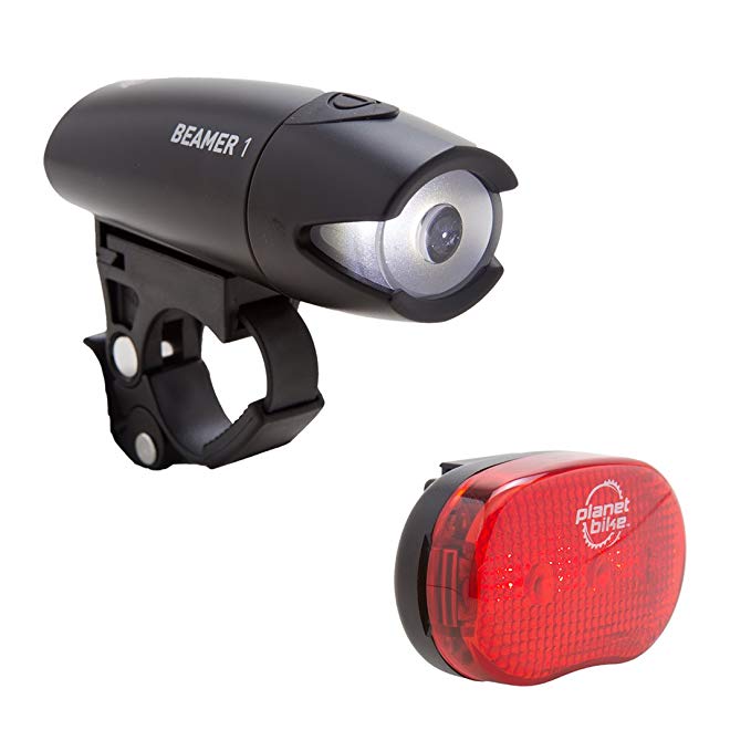 Planet Bike Beamer 1 & Blinky 3 bike light set