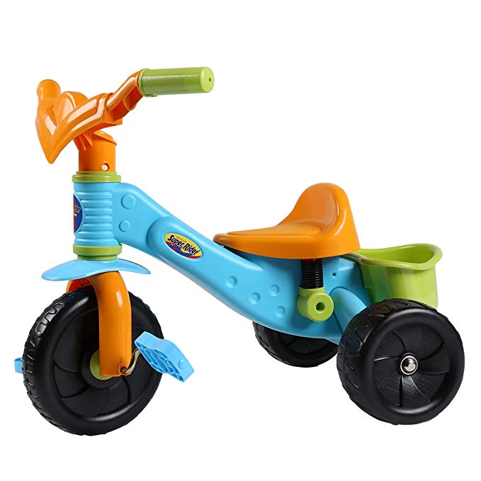 Virhuck Kids First Ride Trikes for Kids Toddlers Children Tricycle 3 Wheel Pedal Bike for 1 2 3 4 Years Old Kids Boys Girls, Multi-Coloured, Maximum Weight 30 KG