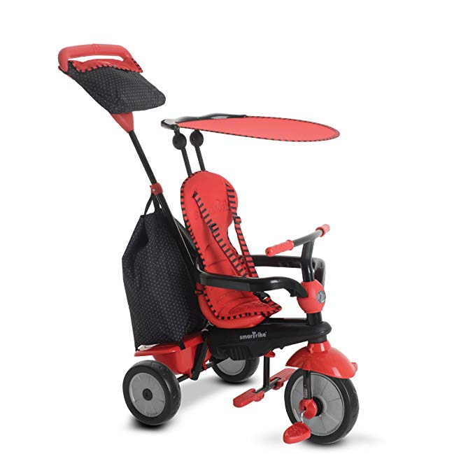 smarTrike Glow 4 in 1 Baby Tricycle, Red