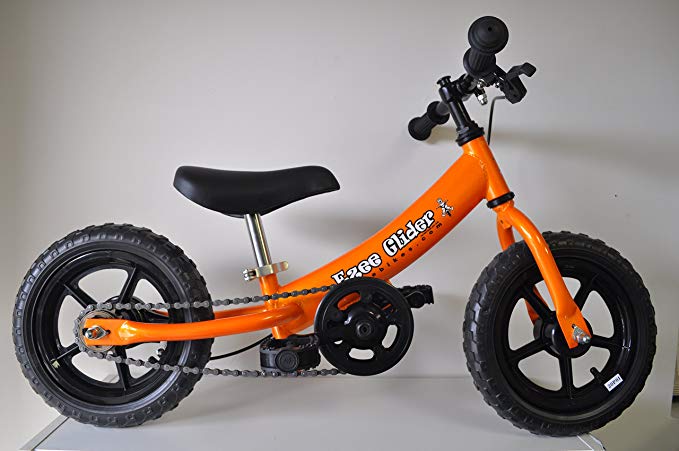 EZee Glider Kids Balance Bike Cro-Moly with Patented Slow Speed Geometry (20 Inch Max Handlebar Height)