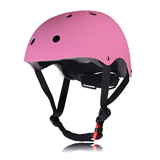 Dostar Kids Bike Helmet – Adjustable from Toddler to Kids Size, Durable Kids Cycling Multi-Sport Safety Bicycle Skating Scooter Helmet for 3 to 8 Years Old Girls/Boys