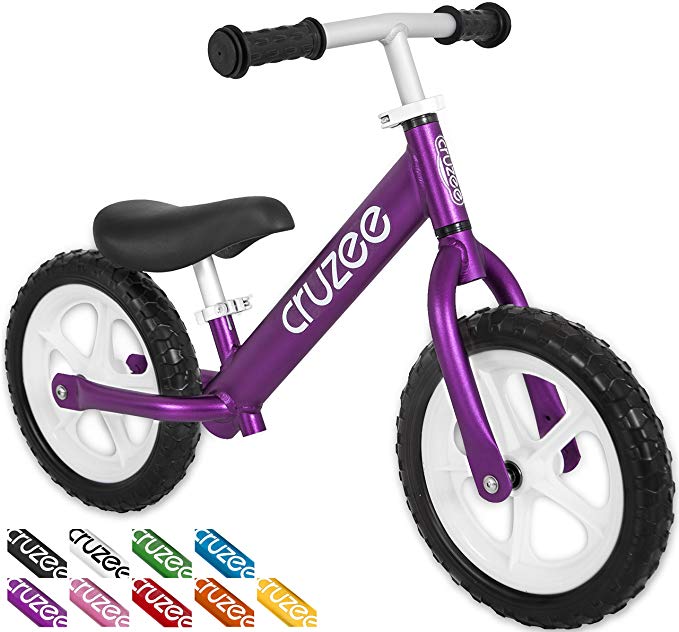 Cruzee Ultralite Balance Bike (4.4 lbs) for Ages 1.5 to 5 Years | Aluminum Best Sport Push Bicycle for 2, 3, 4 Year Old Boys & Girls– Toddlers & Kids Skip Tricycles on The Lightest First Bike