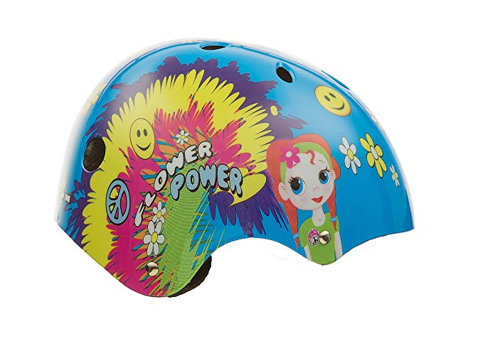 Titan Flower Power Princess 11-Vents Protective BMX and Skateboard Helmet, Small